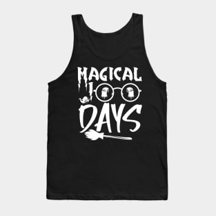 Magical 100 Days Funny School Boys Girls Kids Gift 100 Days Of School Tank Top